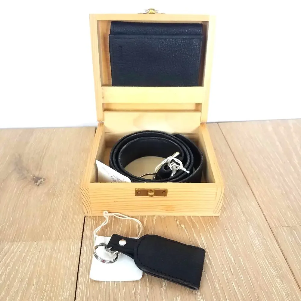 Brumby |  Leather Wallet Belt & Key Chain Gift Set